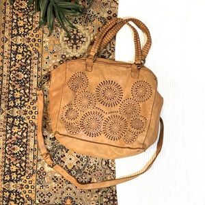 Genuine Leather purse made in Italy boho